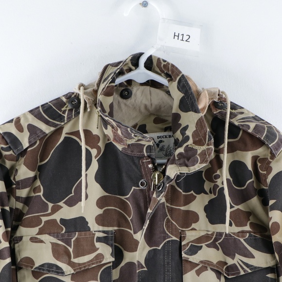 Vintage 80s Hooded Camouflage Hunting Jacket - Picture 2 of 11